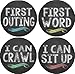 Chalkboard Milestone Baby Bodysuit Stickers for Firsts