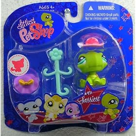 Littlest Pet Shop Assortment 'A' Series 3 Collectible Figure Turtle with Hats