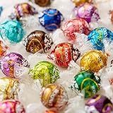 Lindt LINDOR Truffles Assorted 7-Flavored : Milk, Dark, White, Sea Salt, Pepermint, Strawberry & Cream, Peanut Butter - One 1 lb Chocolate Truffle Box