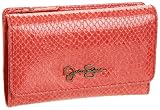 Jessica Simpson Ali Indexer Wallet,Poppy Red Royal Snake,one size