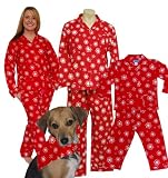 Sleepyheads Family Matching Snowflakes Red Flannel Pajamas