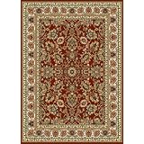 Home Dynamix Royalty Red 92-Inch-by-124-Inch Traditional Area Rug (Kitchen)