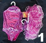 Girls Shiny Purple Leotard - Size 4 to 6