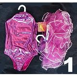 Girls Shiny Purple Leotard - Size 4 to 6