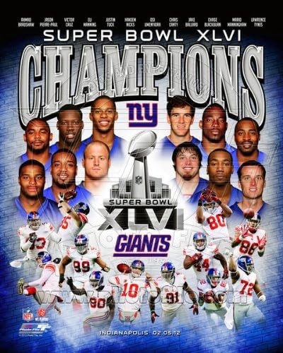New York Giants - Super Bowl XLVI Champions NFL 8x10 Photo