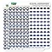 Rain Cloud Dots Planner Calendar Scrapbooking Crafting Stickers - Blue - Opaque