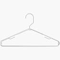 Tamor Plastics Corp. 6808/10WH.14 Cheerful Tubular Plastic Hanger