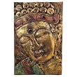 Buddha Wall Hanging: Hand Carved Buddha Panel