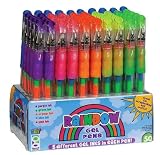 Raymond Geddes, 67345, Rainbow Gel Pens, assorted colors, 50 per display