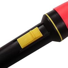 Dorcy 41-1482 Deluxe Signal Wand Flashlight with Safety Cone, 30-Lumens, Black Finish