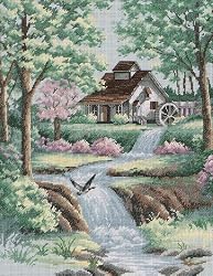 Dimensions Needlecrafts Counted Cross Stitch, Peaceful Stream