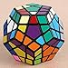 Shengshou Megaminx Brain Teaser Magic Cube Speed Twisty Puzzle Toy, Black (speedcube1)
