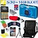 Nikon COOLPIX S30 10.1 MP Shockproof & Waterproof Digital Camera (Blue) + 4 AA Batteries & Charger + 16GB Deluxe Accessory Kit