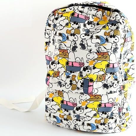 CJB Lovely Peanut Snoopy Backpack Bag White Pattern (US Seller)