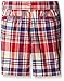 The Children's Place Big Boys' Plaid Flat Front Short