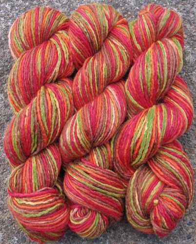 Living Dreams Betsy, Merino Tussah Silk Blend, Aran Worsted Weight Wool Yarn, Self-Striping, Hand Dyed by Art By Eve, 3.2 Ounce, Fall