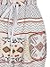 Choies Women's White Tribe Print Drawstring Waist Boho Romper Jumpsuit