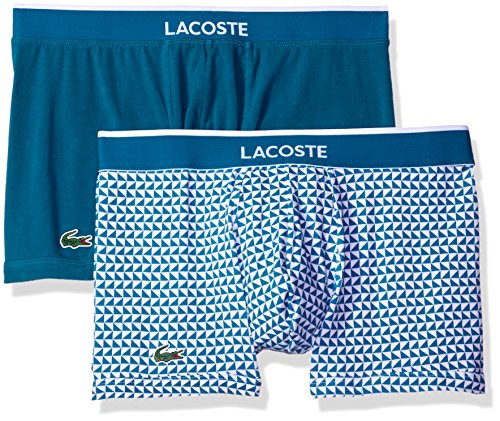 Lacoste Men's Colours 2-Pack Geo Trunk