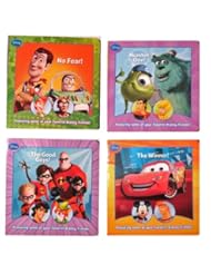 Disney Pixar Cars - Toy Story - Monsters Inc - Incredibles Board Books 4 Piece Set 4" x 4"