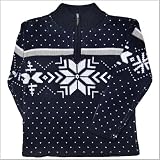 Boys Alpine Quarter Zip Sweater-Navy/Grey-12/14 Image