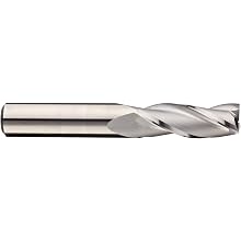 Niagara Cutter C330 Carbide Square Nose End Mills, Inch, Uncoated (Bright) Finish, Roughing and Finishing Cut, 30 Degree Helix, For Use With All Materials