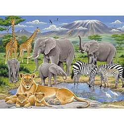 Animals in Africa 200 pc Jigsaw Puzzle by Ravensburger