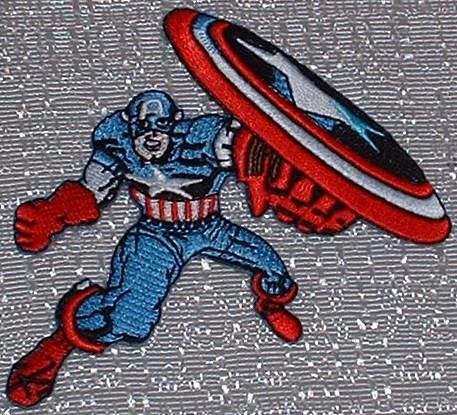  CAPTAIN AMERICA Marvel Comics Fighting Figure PATCH