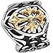 Men's Vintage Gothic Biker Celtic Cross Fleur De Lis Shield Stainless Steel Ring Band Silver Black Gold