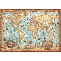 Heye 29275 - Standardpuzzles 3000 Teile The World,
