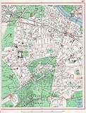 PUTNEY: Putney Heath Barnes/Wimbledon Common Roehampton Southfields;1964 map