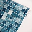 Blue Mosaic - Self-Adhesive Wallpaper Home Decor(Roll)