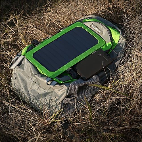 ECEEN® Solar Power Backpack Sun Charger Bag Pack With 10000Mah Waterproof Power Bank Charger（FREE）For iPhone 6 plus 5S 5C 5 4S 4, iPods, Samsung Galaxy S5 S4, S3, S2, Note 4 3 2, Most Kinds of Android Smart Phones, Windows Phone And More Other Devices