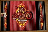 Harley Davidson Motorcycle Biker Area Rug Indoor Outdoor