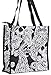 Black Paisley Travel Tote Bag 12-inch