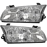Driver and Passenger Headlights Headlamps Replacement for Toyota 81150-AA020 81110-AA020