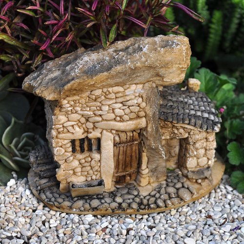 Miniature Fairy Garden Tiny Terrarium Stone House Bianca Cavalcanti
