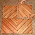 Teak Deck Tiles - Set of 10