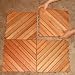 Teak Deck Tiles - Set of 10