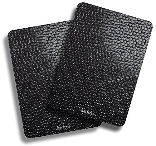 egrips 1.6 x 2.3 in Black Anti-Slip Sticker - Universal Grip Sticker for Mobile Cell Phone, Remote Control, Powerbank, Handheld Device & more - Cleanly Removable Adhesive 2Pack