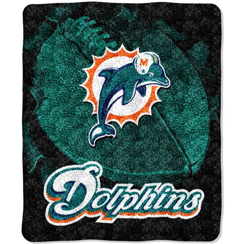Miami Dolphins Super-Soft Sherpa Blanket