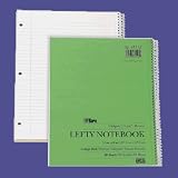 TOP65128 - Notebook,Lefty Kraft,1-Subject,College Ruled,11x9,80 Sheet