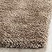 SAFAVIEH Milan Shag Collection Accent Rug - 4' x 6', Dark Beige, Solid Design, Non-Shedding & Easy Care, 2-inch Thick Ideal for High Traffic Areas in Entryway, Living Room, Bedroom (SG180-1414)