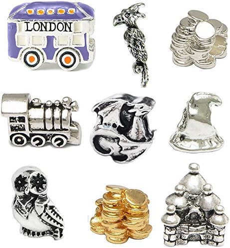 Harry Potter Inspired Nine Charm Set - Major Brand Bracelet Compatible - Limited Edition Charm Set