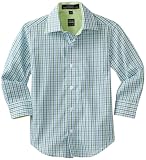 Ike Behar Boys 2-7 Long Sleeve Checked Sport Shirt