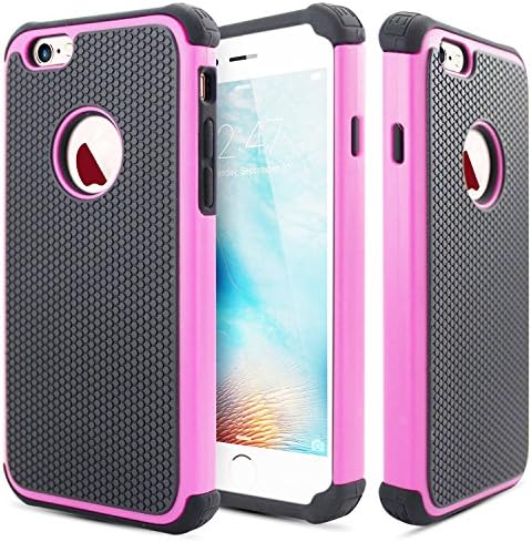 iPhone 6 Plus Case iPhone 6S Plus Case Bumper Defender Hard Dual Layer Thin Armor TPU Interior Silicone Heavy Duty Solid PC Back Shock Absorbing Scratch Resistant Hybrid Dual Layer Slim Cover Apple