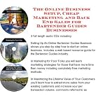 The Online Business Setup, Cheap Marketing, Back End Sales for Bartender Guides Businesses by J Bowman J Orr