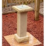 Garden Sundial - Lancashire Natural Sandstone Verdigris Stone Sun Dial