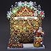 AOSTAR Colorful Holiday Gift Shop Lights & Melody Pop Up Christmas Greeting Card/Christmas Card, Black