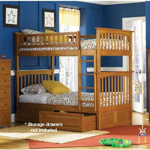 Best Price Atlantic Furniture Columbia Twin Bunk Bed Black Friday Deals