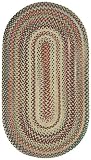 18" x 26" Rectangular Made-to-Order Capel 0980QS00200030150 Amber Color Hand Braided American "Sherwood Forest Collection" Concentric Pattern Rug